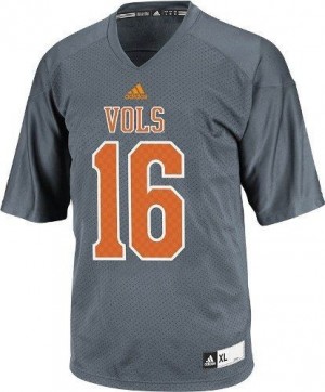 Adidas Peyton Manning Tennessee Volunteers No.16 Youth - Gray Football Jersey